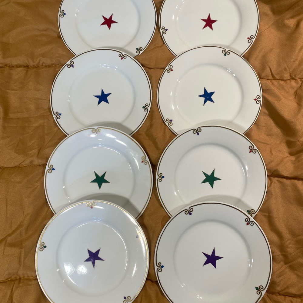 Pier 1 Celebration Plates Set of 8